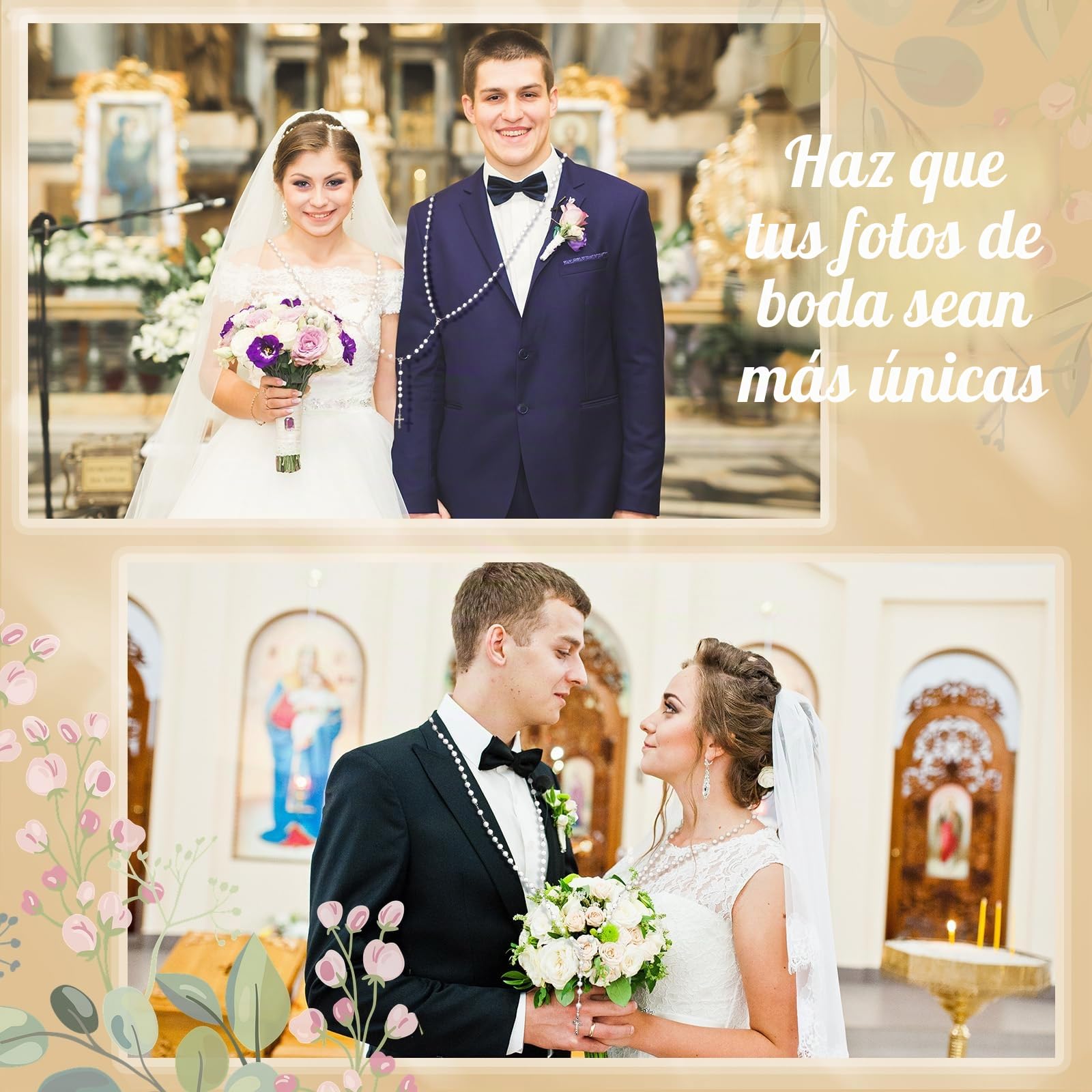 Cuerda de lazo blanca para boda, hermosa cuerda decorativa de oro blanco, cordón tradicional de lazo, lazo de boda para ceremonia, lazo tradicional para Boda para Los Novios, regalo de novia
