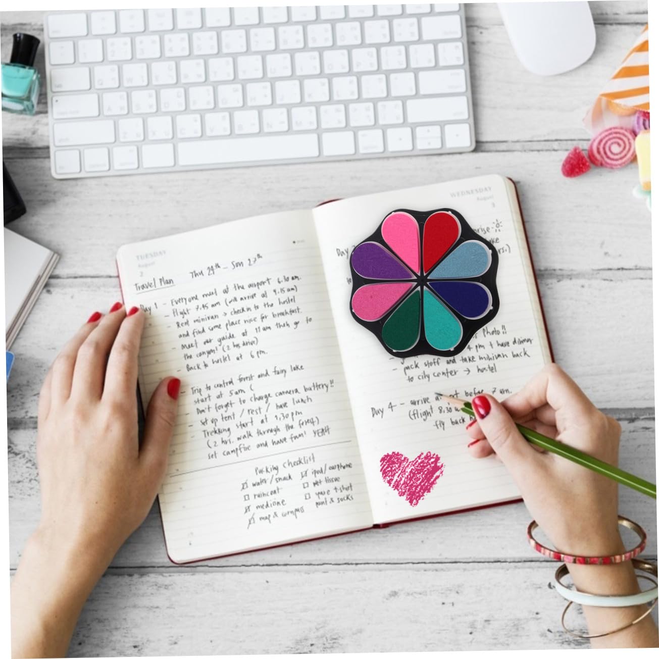 TEHAUX 3piezas Almohadilla De Tinta Para Sellos Diy Para Manualidades y Decoraciones De Tarjetas Incluye Para Creatividad Proyectos Artísticos