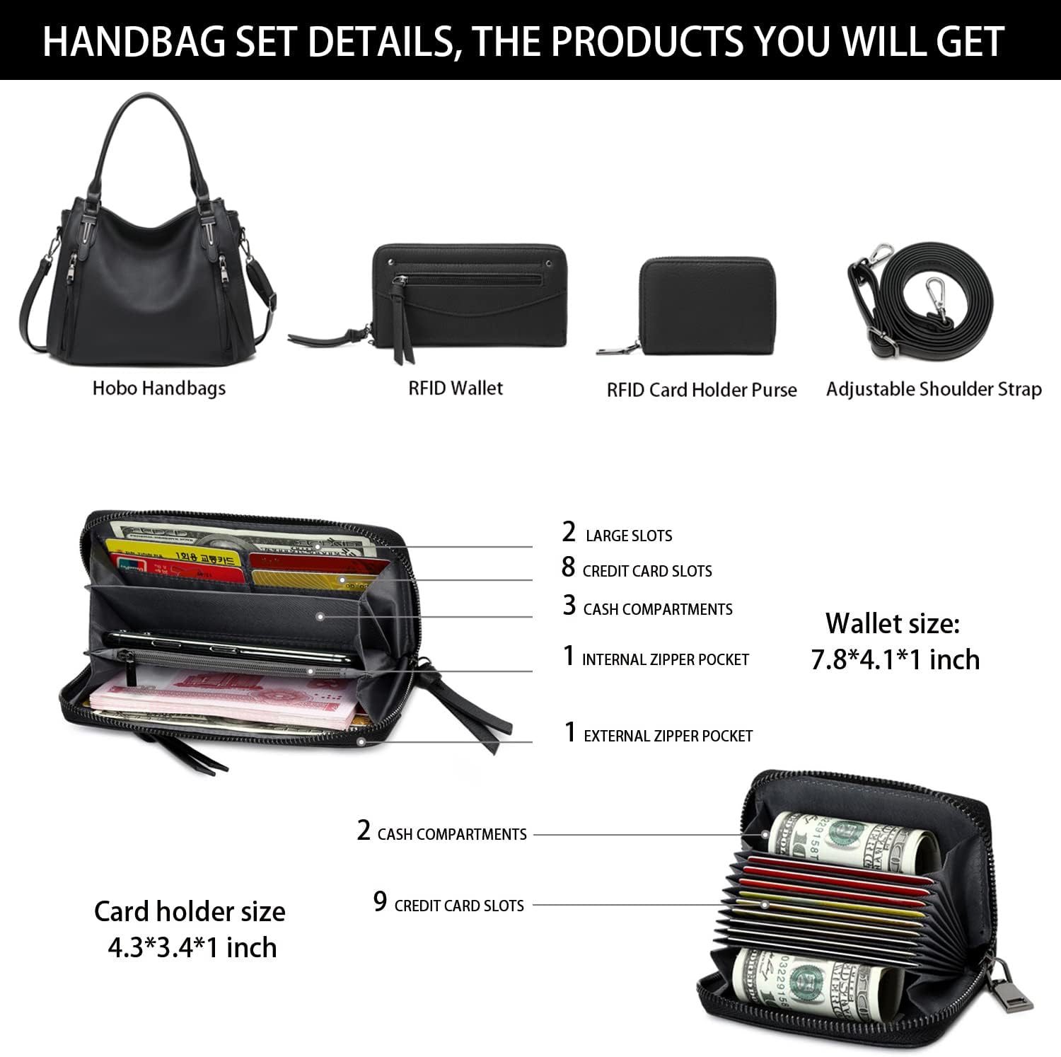 lapsting Hobo Bags for Women Handbags Purse Ladies Boho Shoulder Bag Crossbody Purses Faux Leather - Image 4