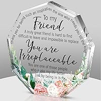 Vista 15 de Spiareal Regalos de amigos para mujeres, amistad, mejor amiga, Día de Galentine, placa de regalo de cumpleaños para hermana de flores, regalo