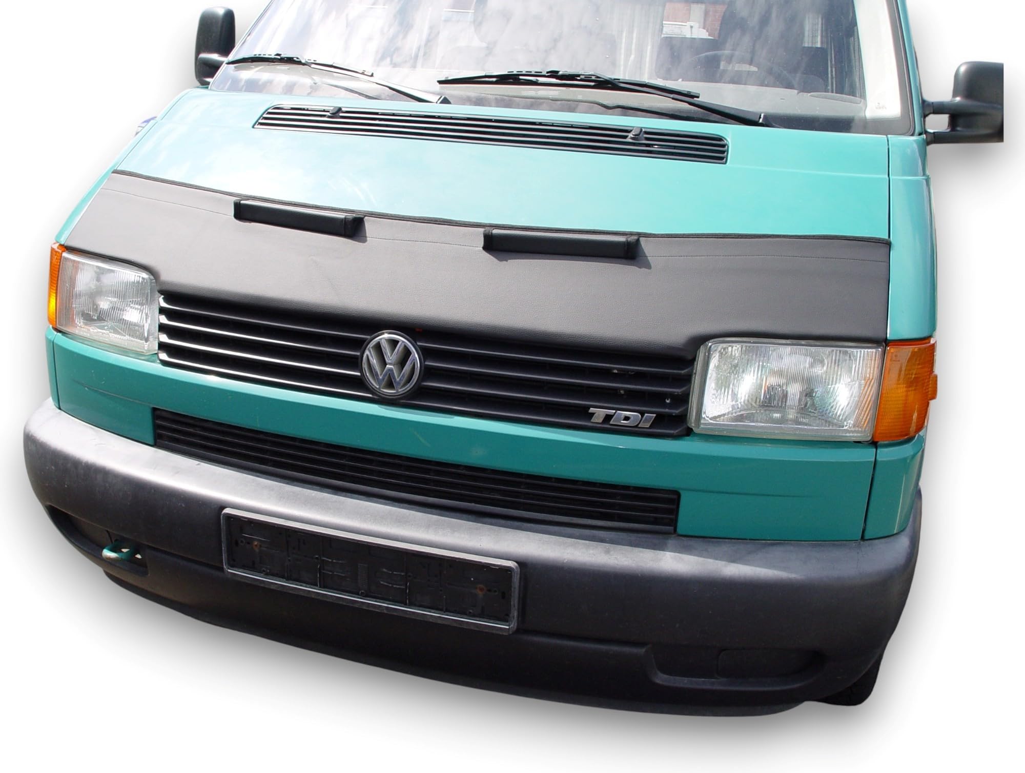AB-00248 Auto-Bra Motorhaubenschutz kompatibel mit VW Volkswagen T4 Kurz Transporter Multivan Caravelle Haubenbra Steinschlagschutz Tuning Bonnet Bra