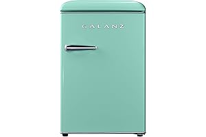Galanz 2.5 Cu Ft Retro Mini Fridge with Adjustable Thermostat