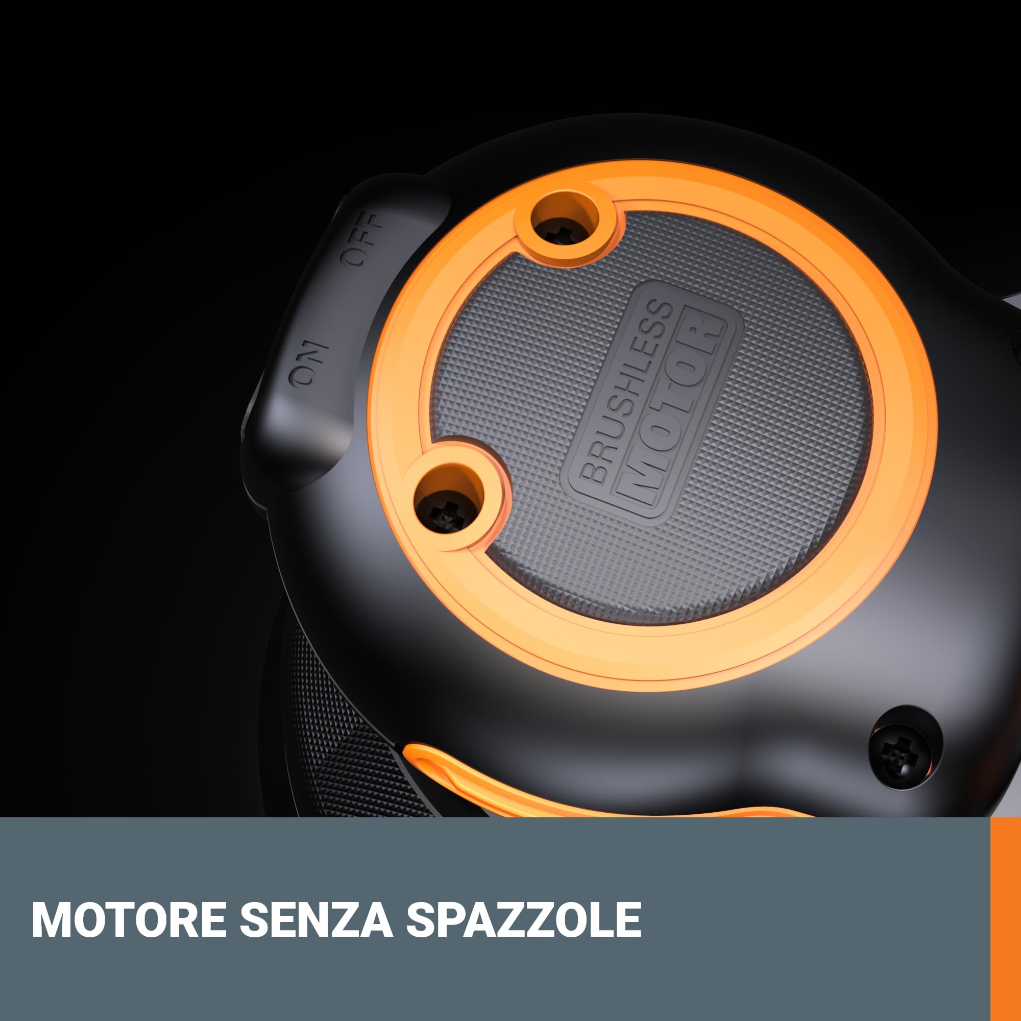 WORX NITRO - Levigatrice eccentrica senza fili, 20 V, piastra di levigatura 125 mm, ideale per superfici piane o curve, Brushless, velocità variabile, fornita senza batteria e caricabatterie, WX823.9