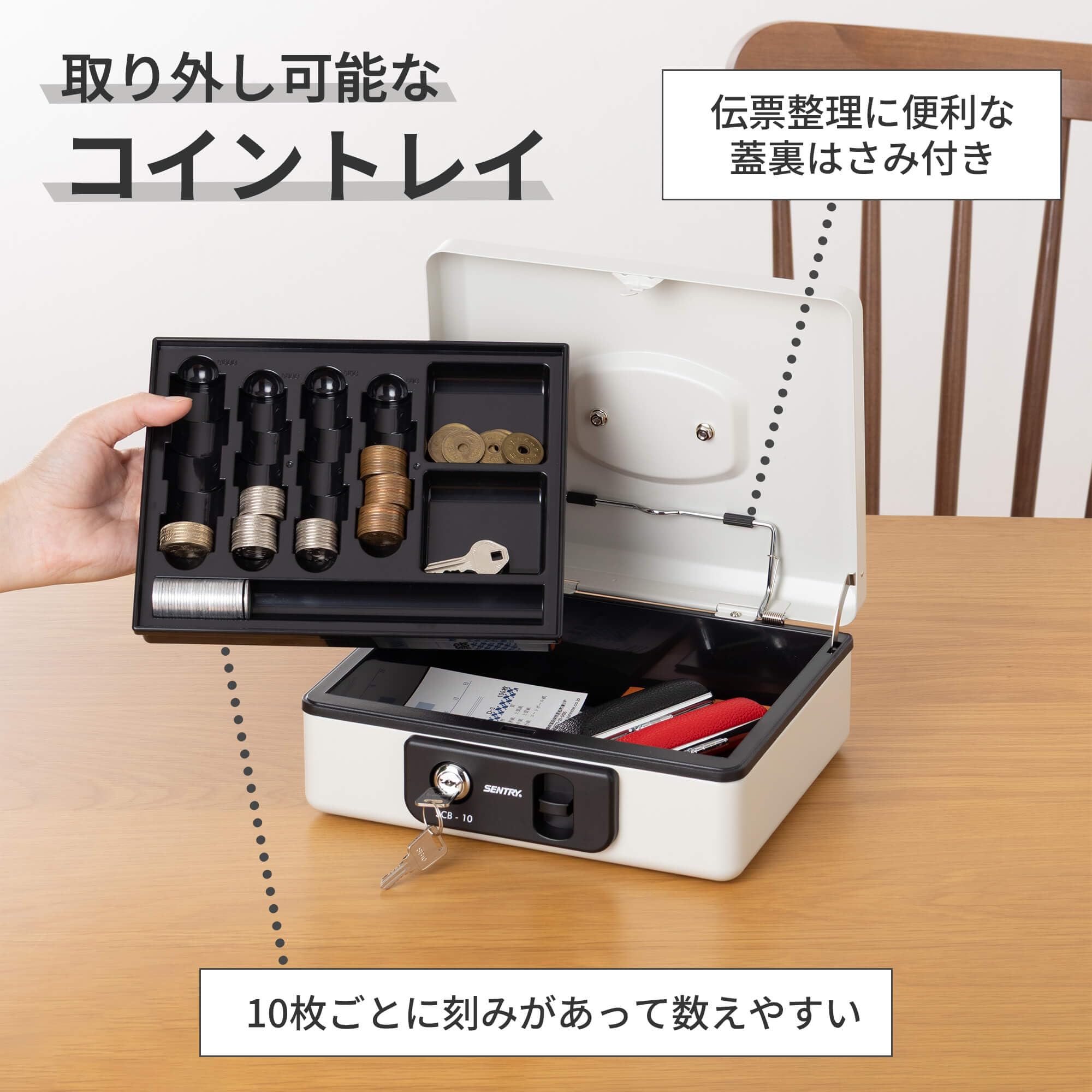 Amazon.co.jp: SENTRY (セントリー) 金庫 手提げ金庫 小型 キャッシュ