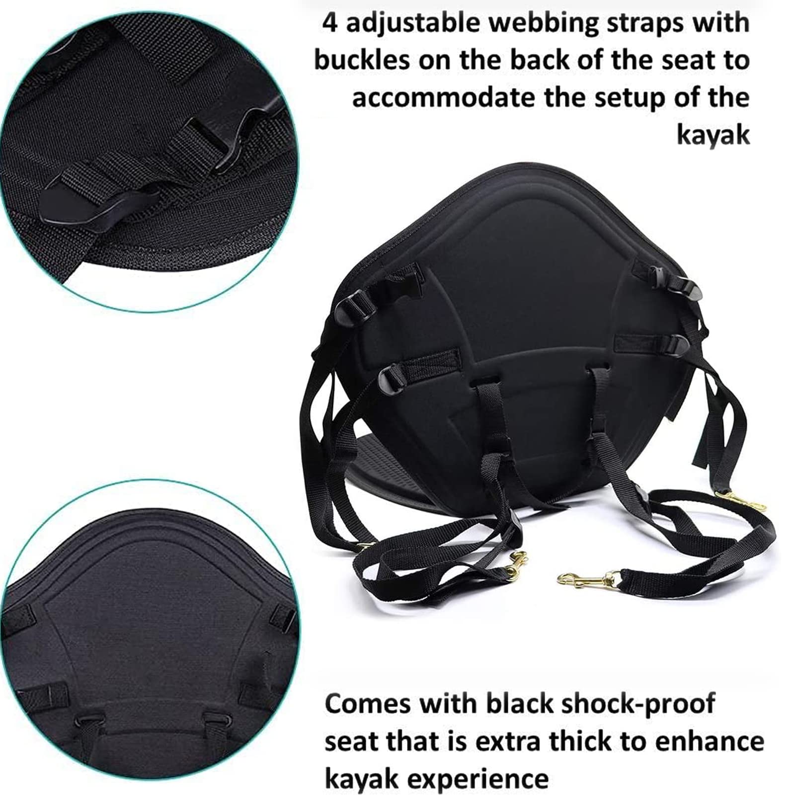 ASMSW Rack Da Parete Per Kayak | Portata 36,3 Kg | In Acciaio Con Protezione Gomma | Per SUP E Canoe - Foto 8