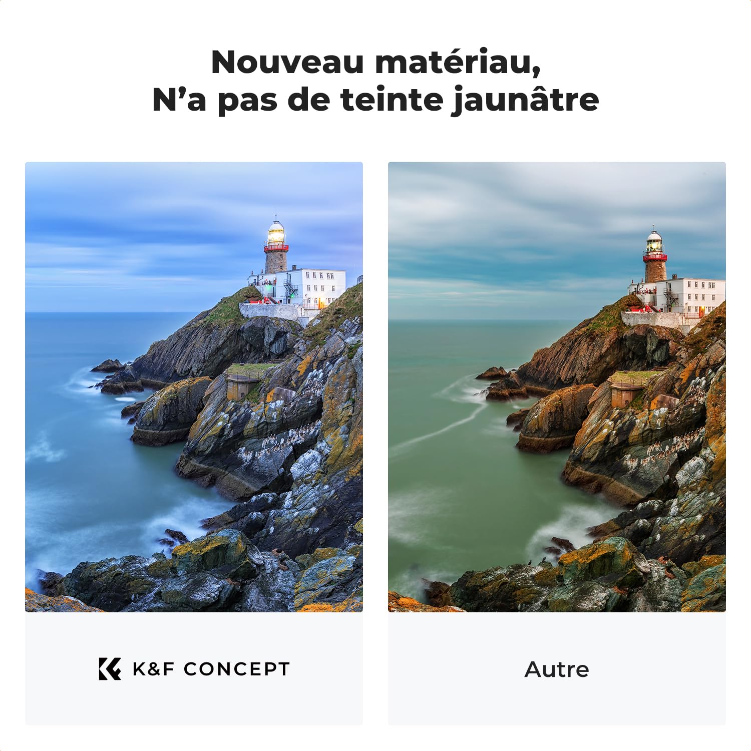 K&F CONCEPT 43mm Filtre ND2-400 Variable True Color 1-9 Stops Densité Neutre et 3 Chiffons de Nettoyage pour Objectif Appareil Photo (Nano-Klear Série)