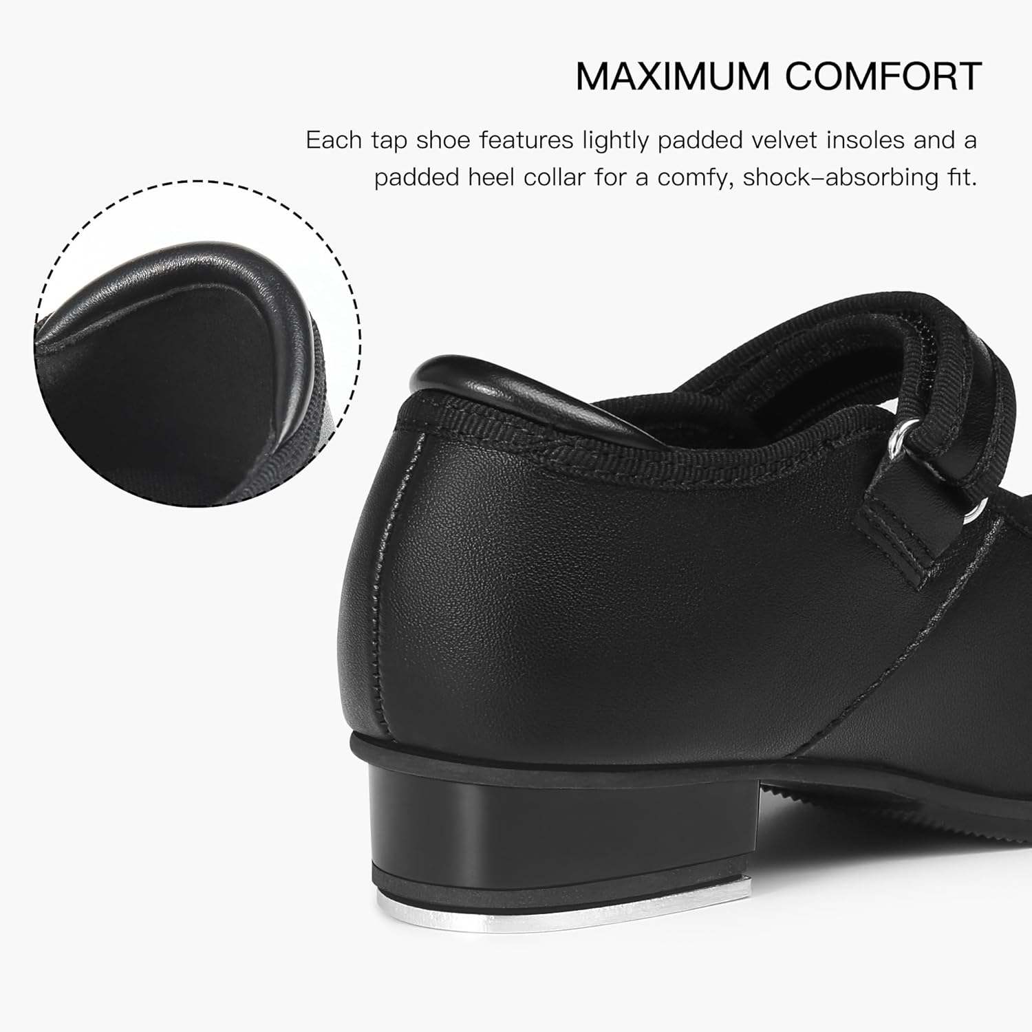 Stelle Tap Shoes for Girls Toddler PU Tap Dance Shoes for Toddler/Little Kids/Big Kids - Image 6