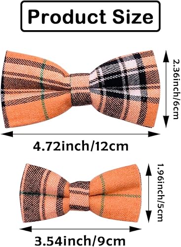 Miniatura 2 de PET SHOW 50 corbatines a cuadros para perros pequeños, corbatines para perros a granel para cachorros, accesorios para collar de mascotas para