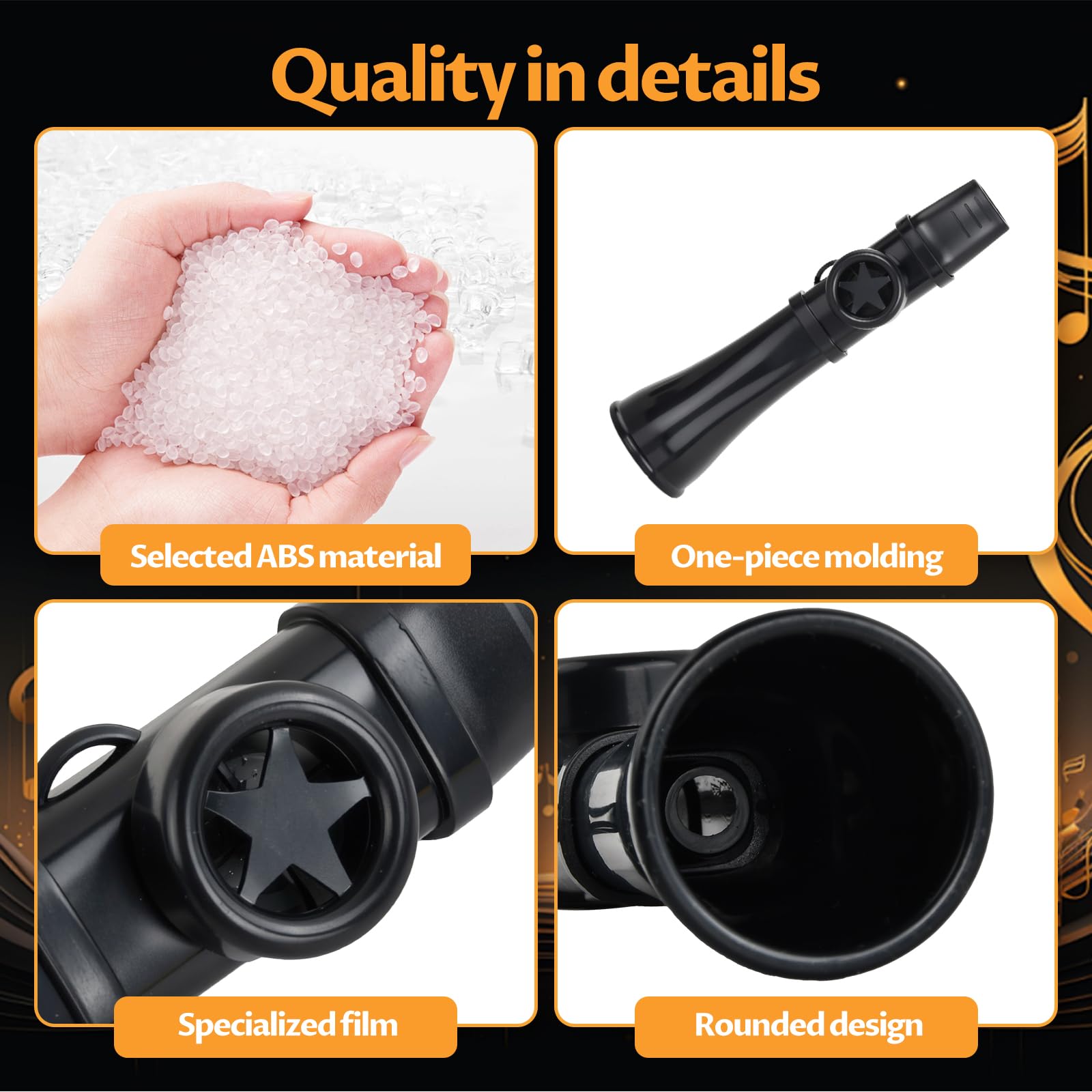Kazoo para Adultos y Niños, Kazoos Reutilizable con Membranas Lavables, Kazoo Profesional con Tono Ajustable, Kazoos Fácil de Aprender para Ukelele Piano Teclado