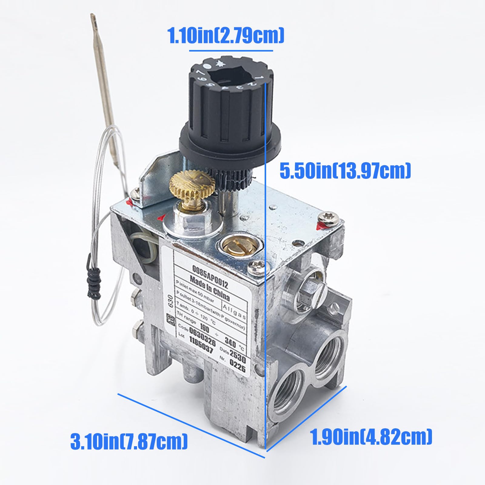 Gasregelventilbaugruppe mit integrierter Montagehalterung