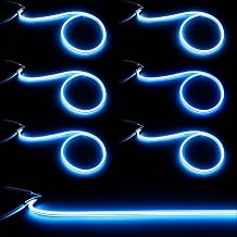 360 Degree Blue COB LED Soft Light Strip, 1.6MM Ultra-Thin, DC 3V Low Voltage, Flexible & Cuttable, Indoor Outdoor Decorative Lights for DIY, Bedroom, Party, Crafts