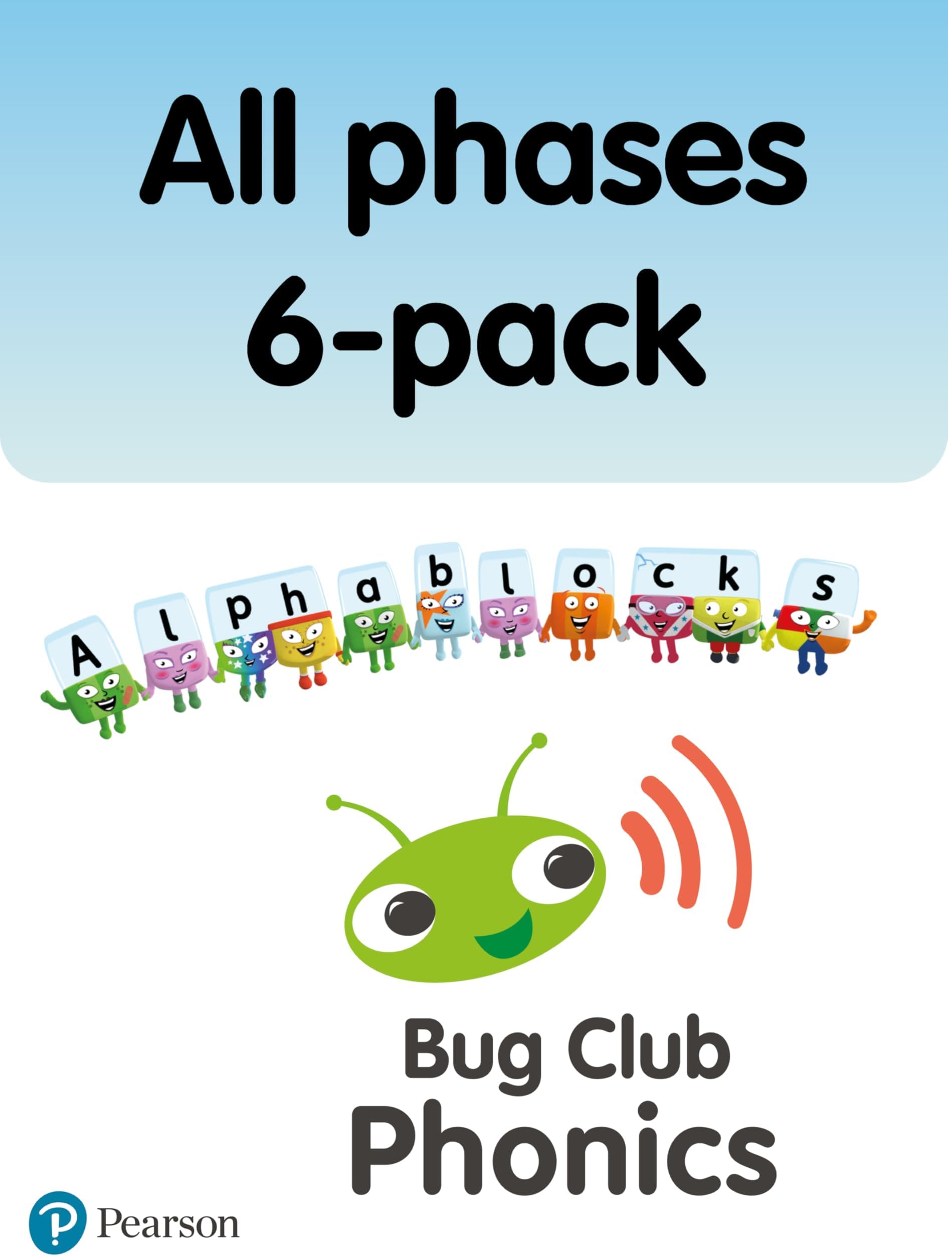 New Phonics Bug and Alphablocks All Phases 6-pack Paperback – 13 May 2011
