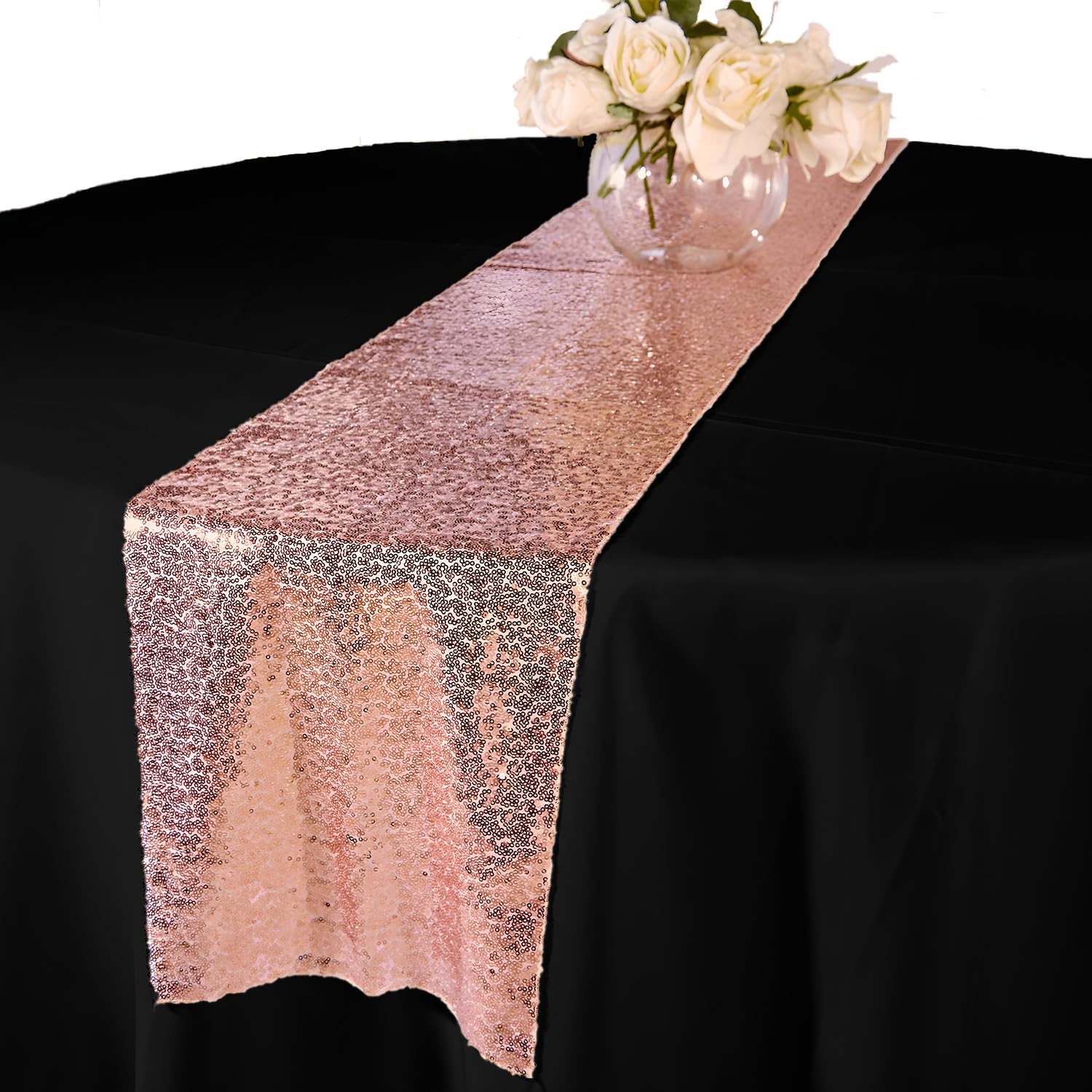 Elegant Event Essentials, Sequin Party Long Table Runner, for Spring Party Wedding, Reception, Banquet