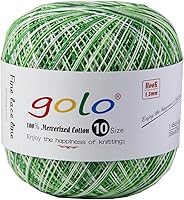 Vista 102 de golo 24 bolas hilo de ganchillo tamaño 10 hilo para tejer a mano hilo de ganchillo 10-24-1