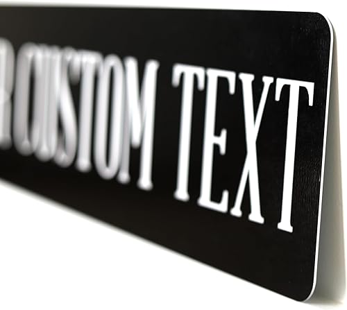 Miniatura 2 de Letrero de metal personalizado en blanco y negro