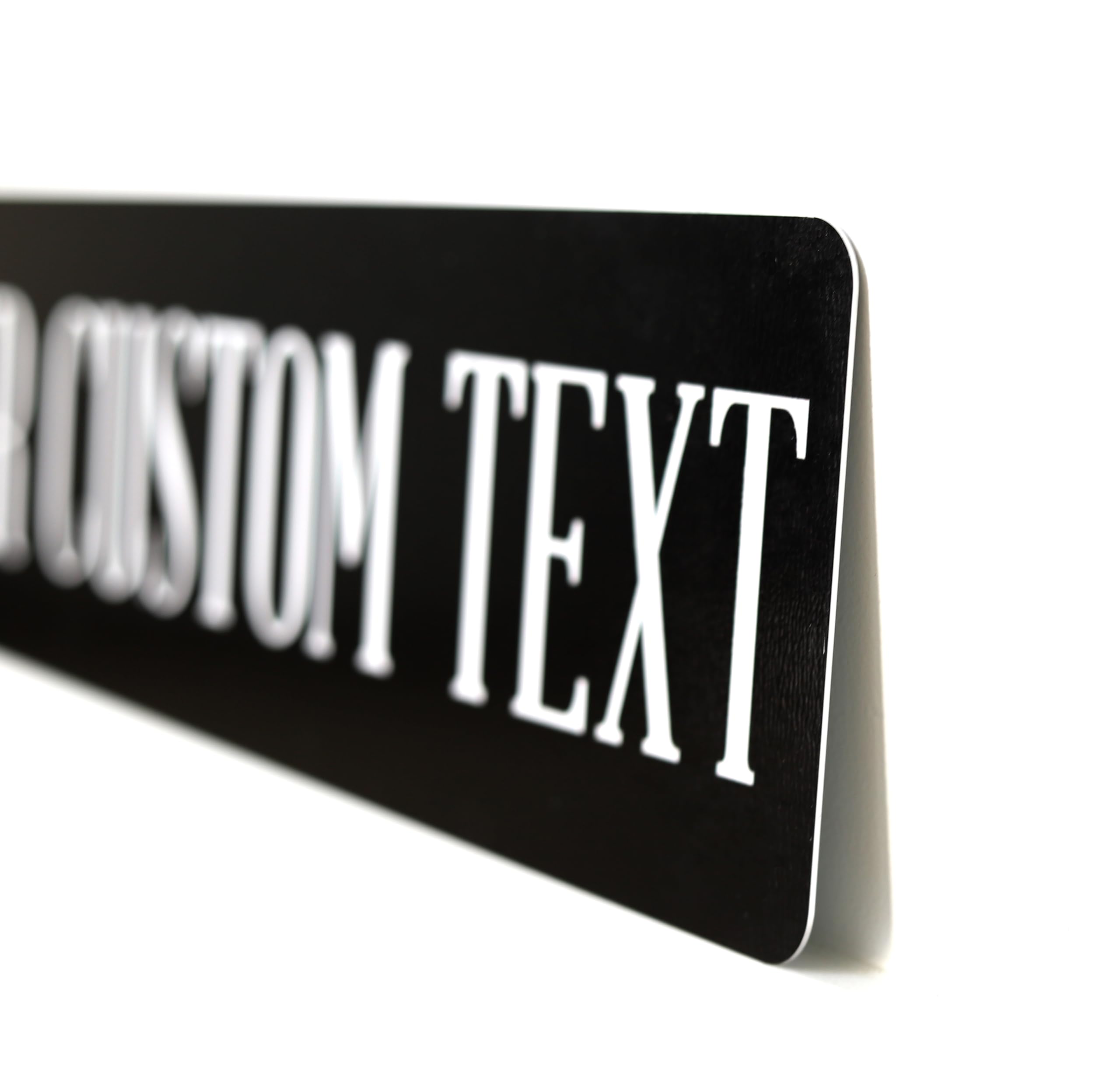Black & White Custom Metal Sign