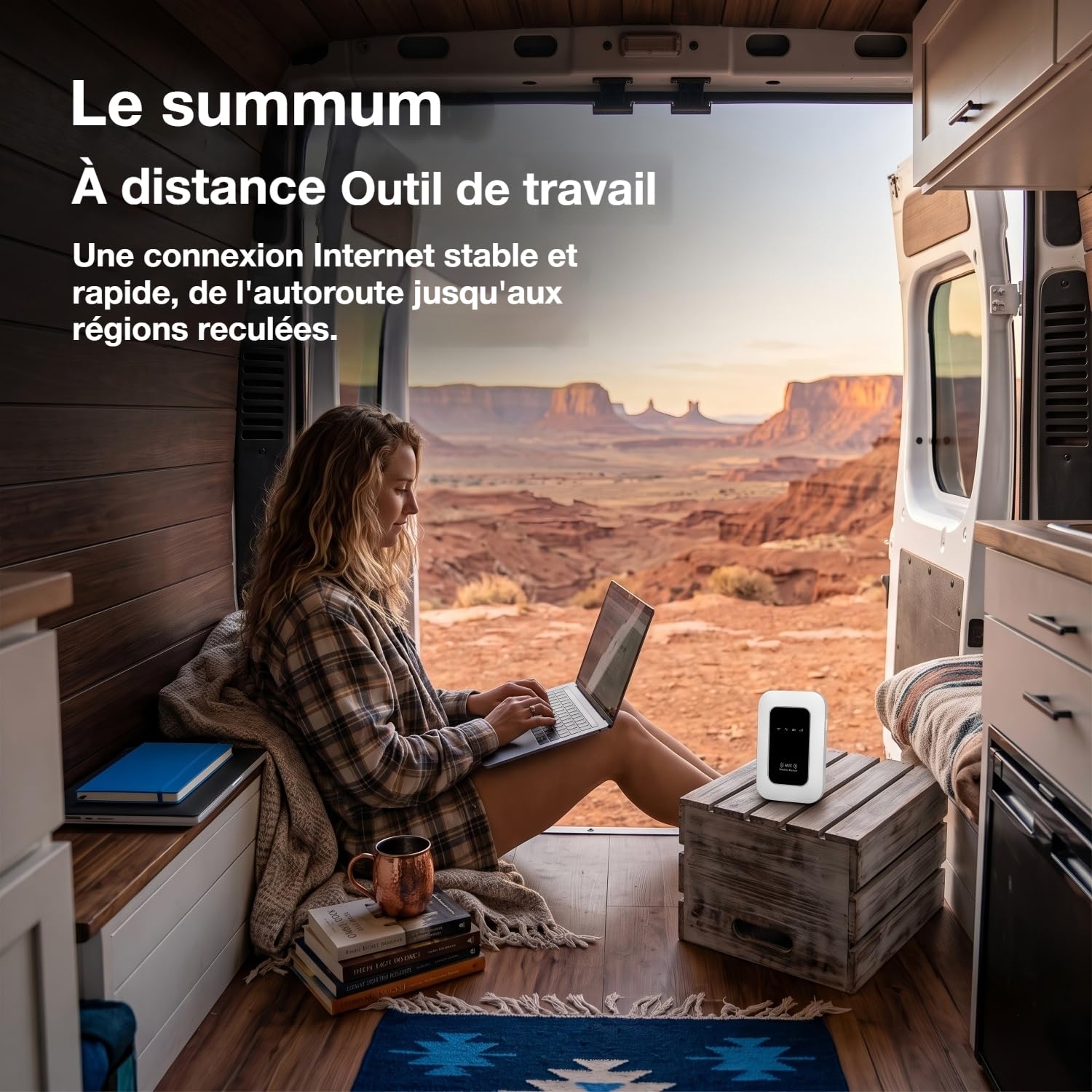Routeur 5G WiFi Portable, Modem Carte SIM Débloqué, Haut Débit 5G/4G+ pour 28 Appareils, Hotspot Mobile Nomade – Idéal pour Voyage, Télétravail et Déplacements