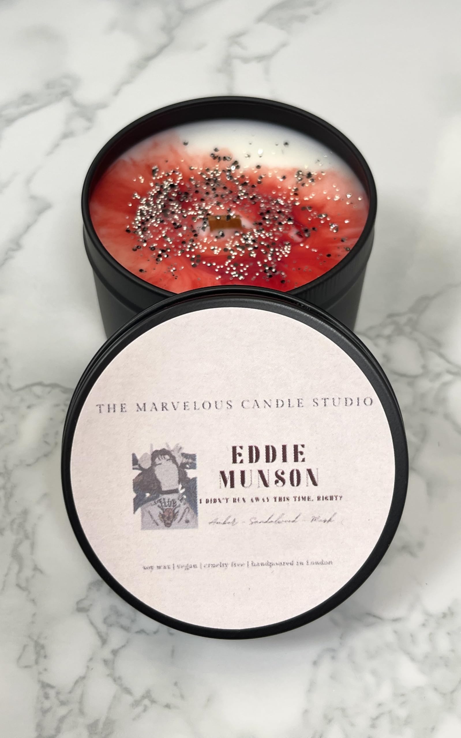 Smells Like Eddie Munson Wax Melts And Candles | Joseph Quinn | Fandom Candles | Funny Novelty Gift | Vegan Candles (4oz Candle)