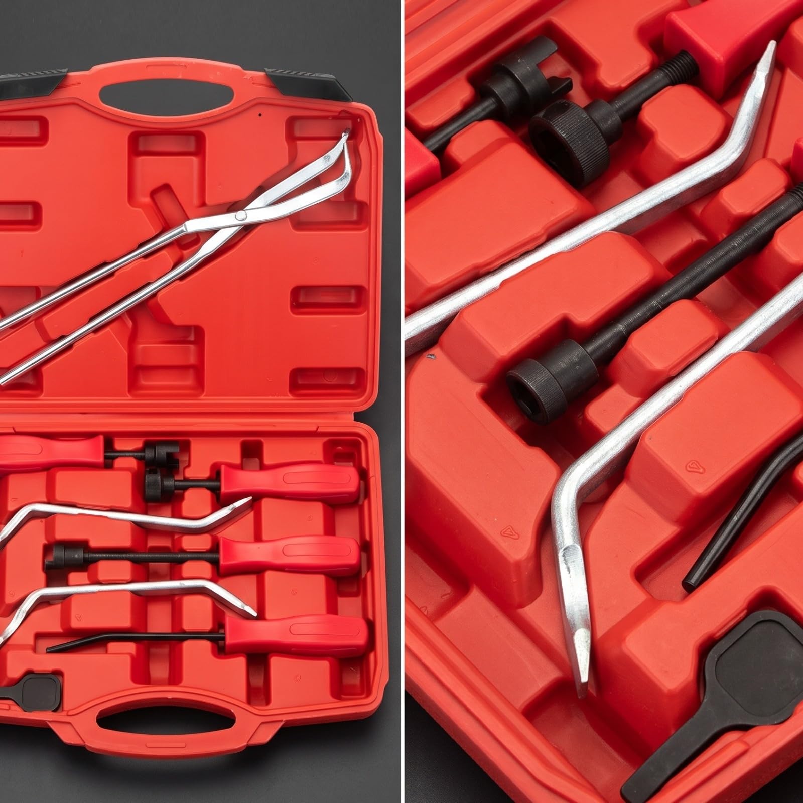 Set per Riparazione Freni a | in Acciaio 45, Professionale, Estrattore Molla Freno, per Officina, Meccanici, Autoriparatori