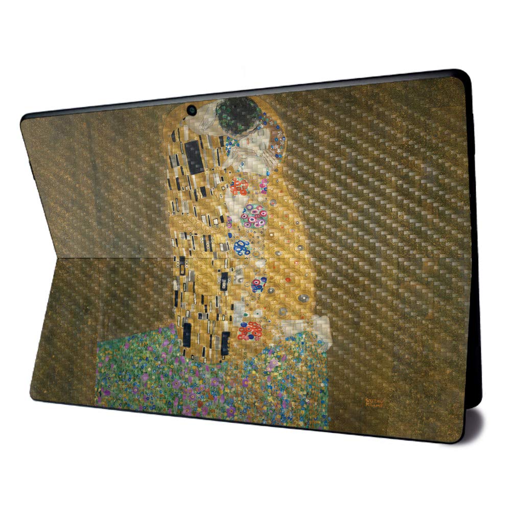 MightySkins Carbon Fiber Skin for Microsoft Surface Pro X - The Kiss | Textured Carbon Fiber Finish | Easy to Apply, Remove, and Change Styles | Made in The USA