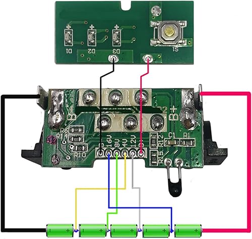 Miniatura 2 de 20V 5Cell 21700 Batería de plástico piezas de repuesto para Dewalt 20V Max Batería DCB200 DCB203 DCB200 DCB180 DCB204, capacidad de la batería DIY