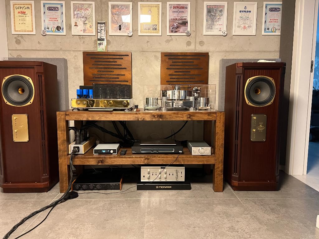 Bluetone Acoustics WaveFuser Wood - Pannelli acustici in legno naturale, pannelli fonoassorbenti, schiuma acustica 50x50x5cm