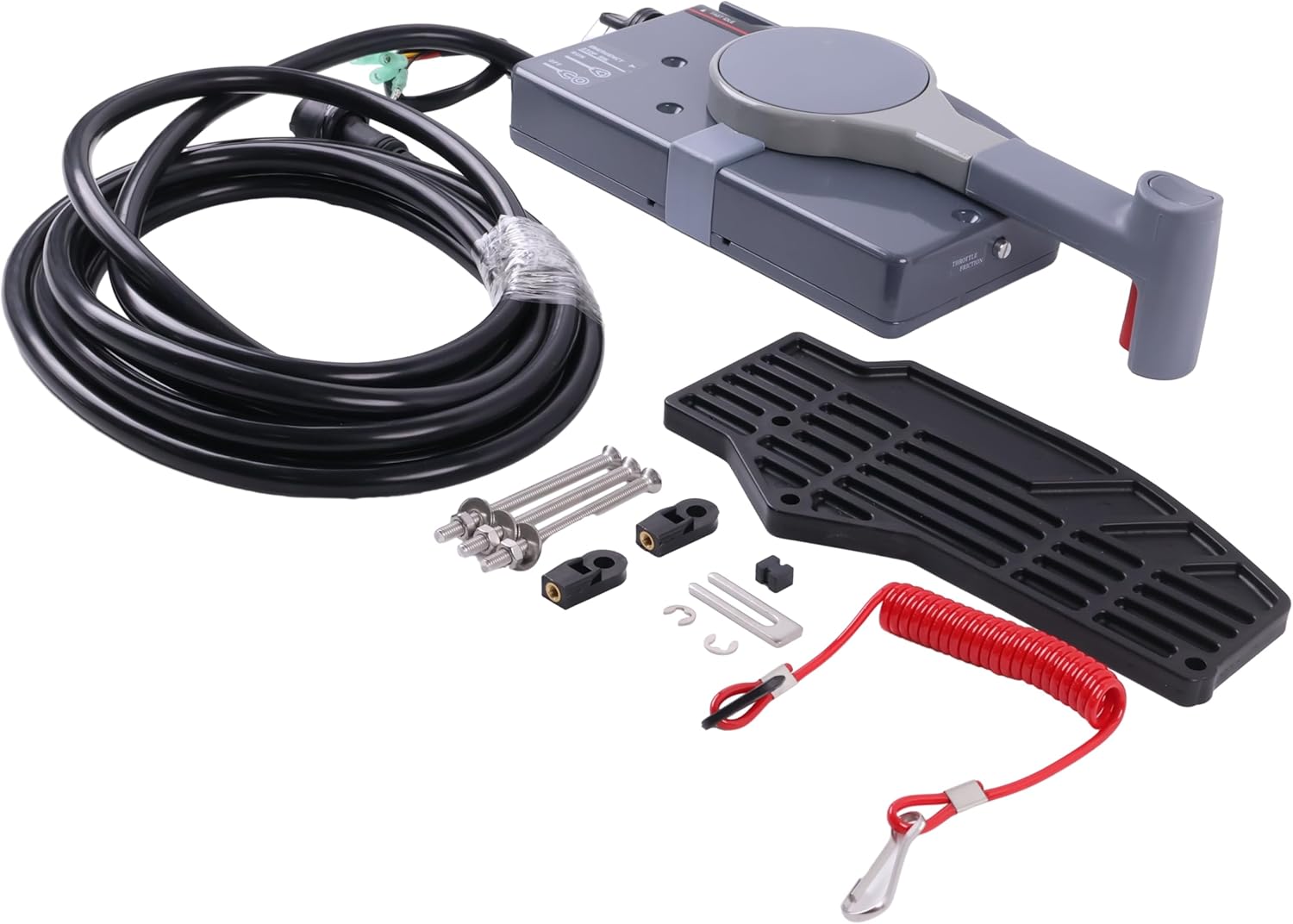 7 Pin Left Push Throttle Outboard Remote Control Box 703-48230-14-P-L Compatible With Outboard 703-48230-14-P