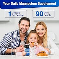 Vista 8 de Cápsulas de carbonato de magnesio, suplemento de carbonato de magnesio de 500 mg con calcio, vitamina B6, D3, zinc para la salud digestiva, muscular