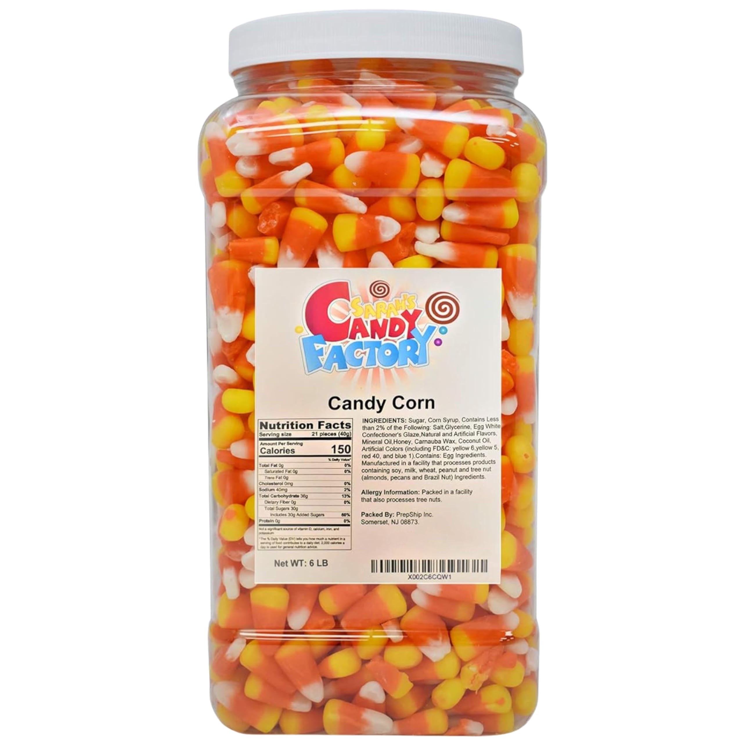 Sarah's Candy Factory Candy Corn in Jar (6 Lbs)