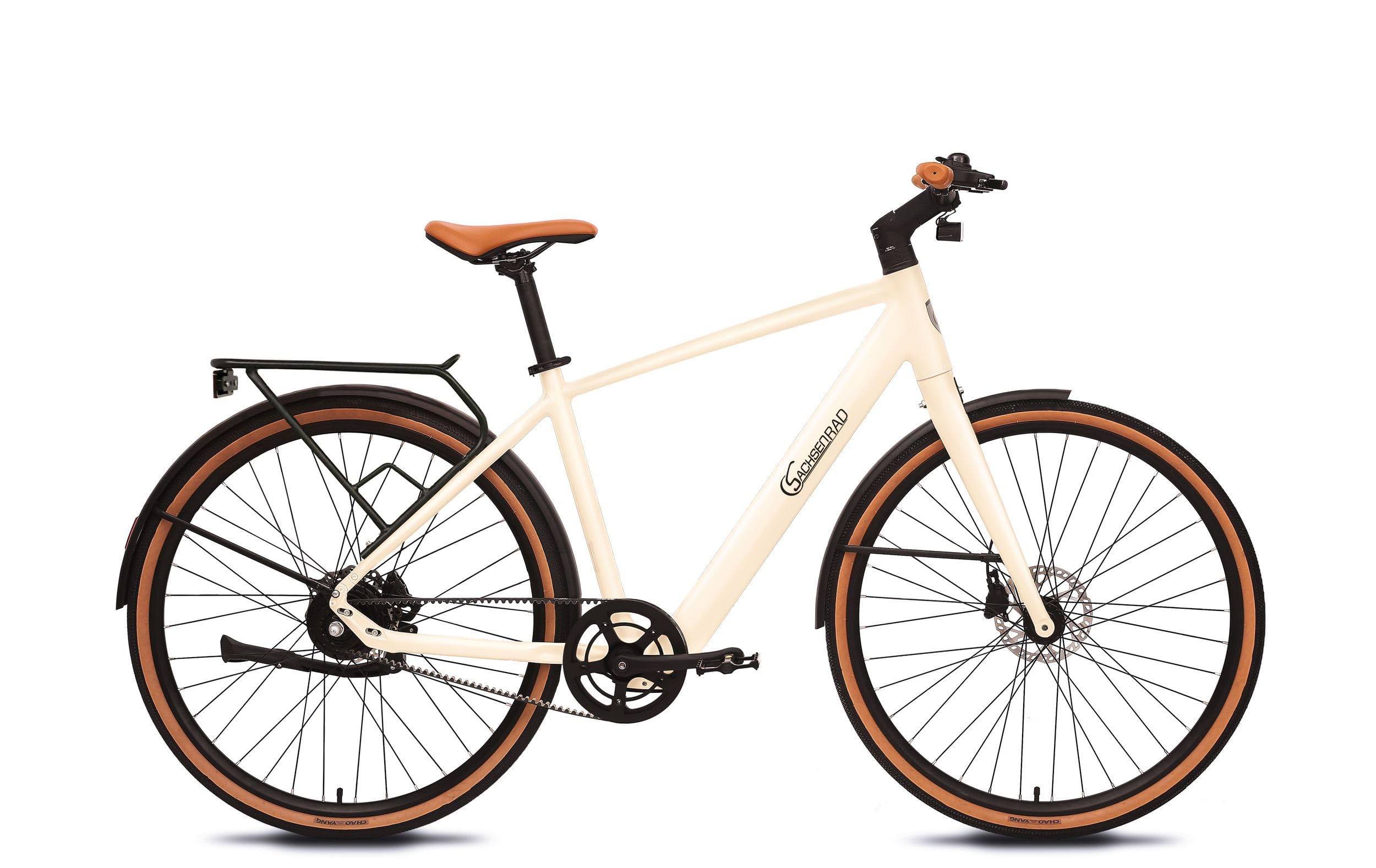 Urban City E-Bike C3M V2 Mamorweiss mit Riemenantrieb Drehmomentsensor, Ultraleicht nur 16kg,28 Zoll Citybike Lenker vollintegriertes, modernes LCD Dash Display