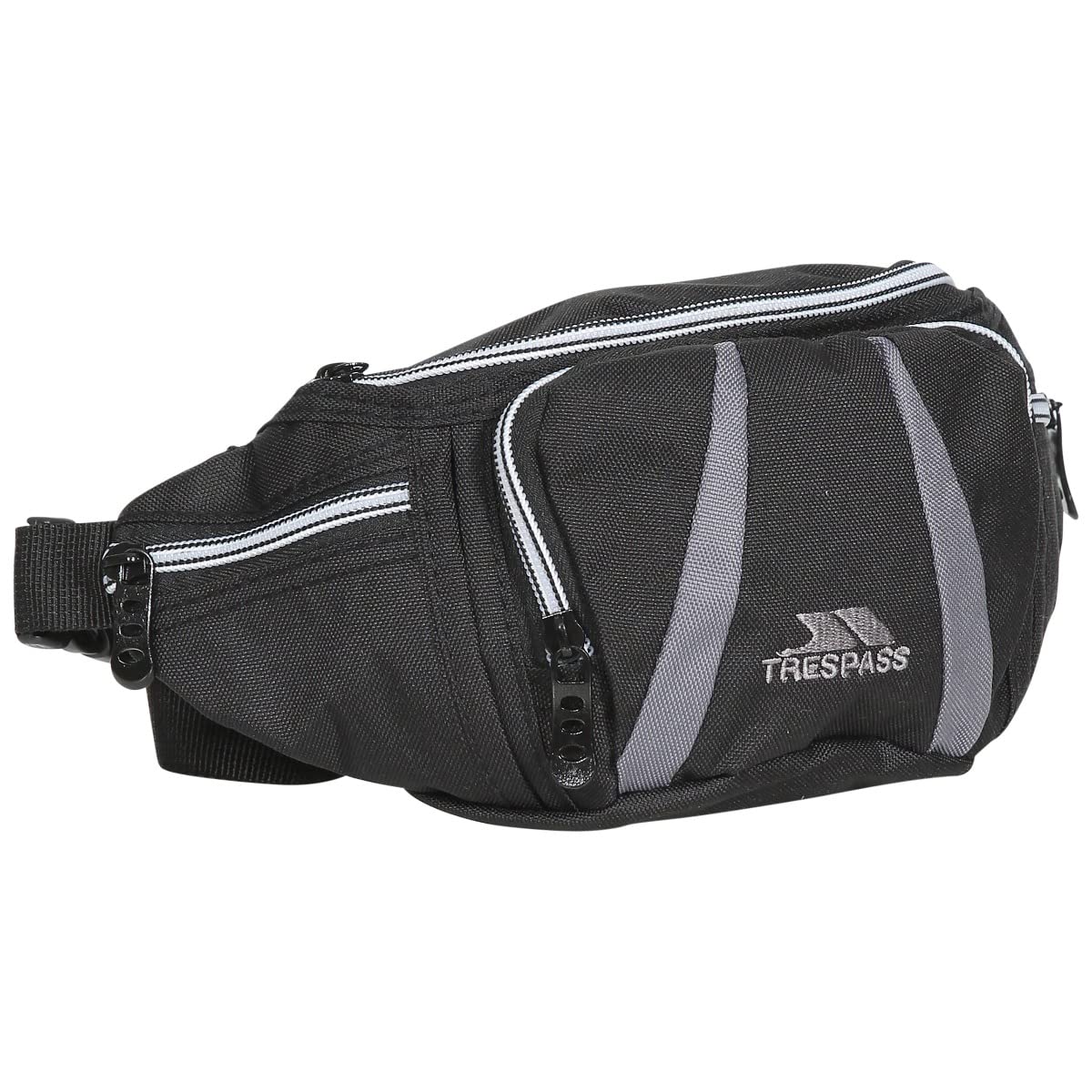 Trespass Men's Trespass Unisex Adult DAX Waistbag BLACK 2 5 Litres, Black, 2.5 Litres UK