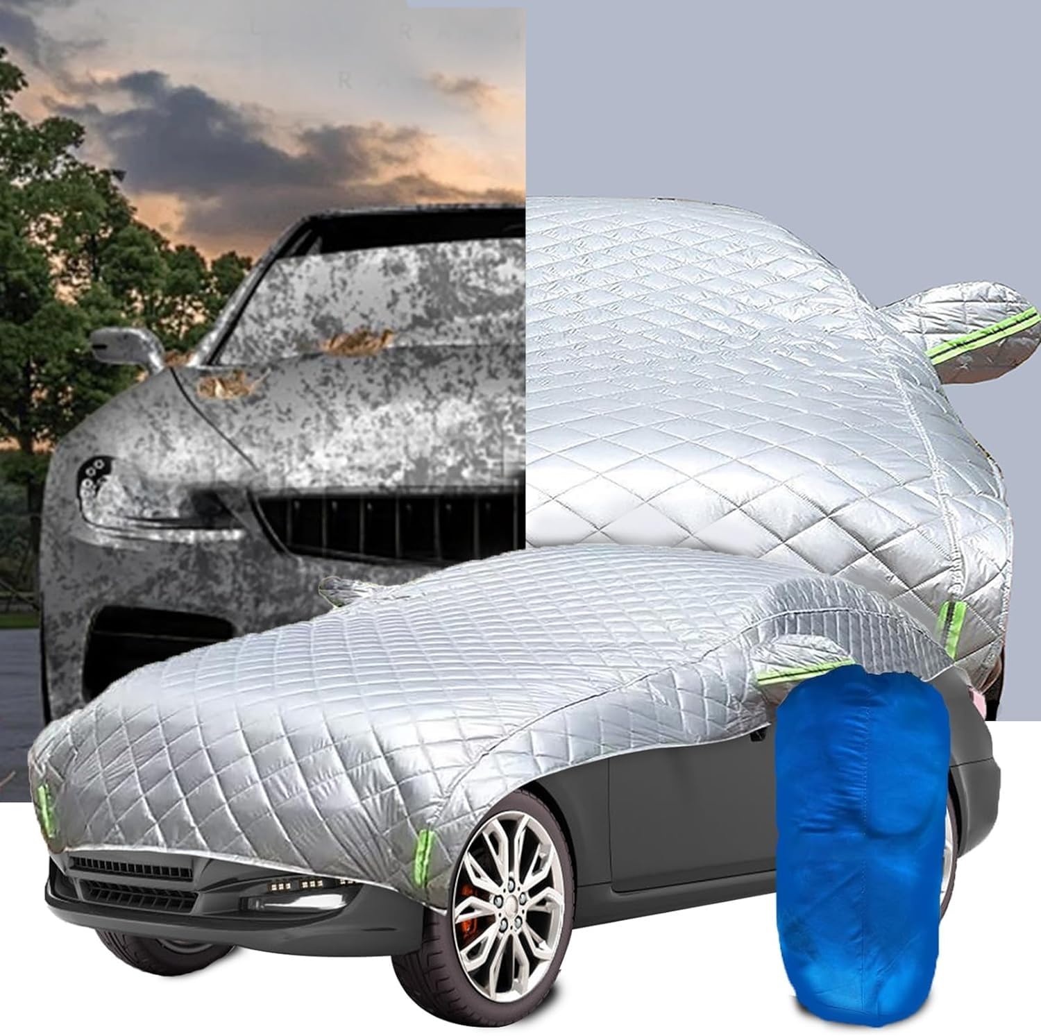 Hagelschutzplane Auto für BMW 1 Series F70 2024, Hageldecke Hagelschutz Auto, Autogarage Abdeckung, Autoabdeckung Outdoor, Wasserdicht Sonnenschutz für Winter Sommer
