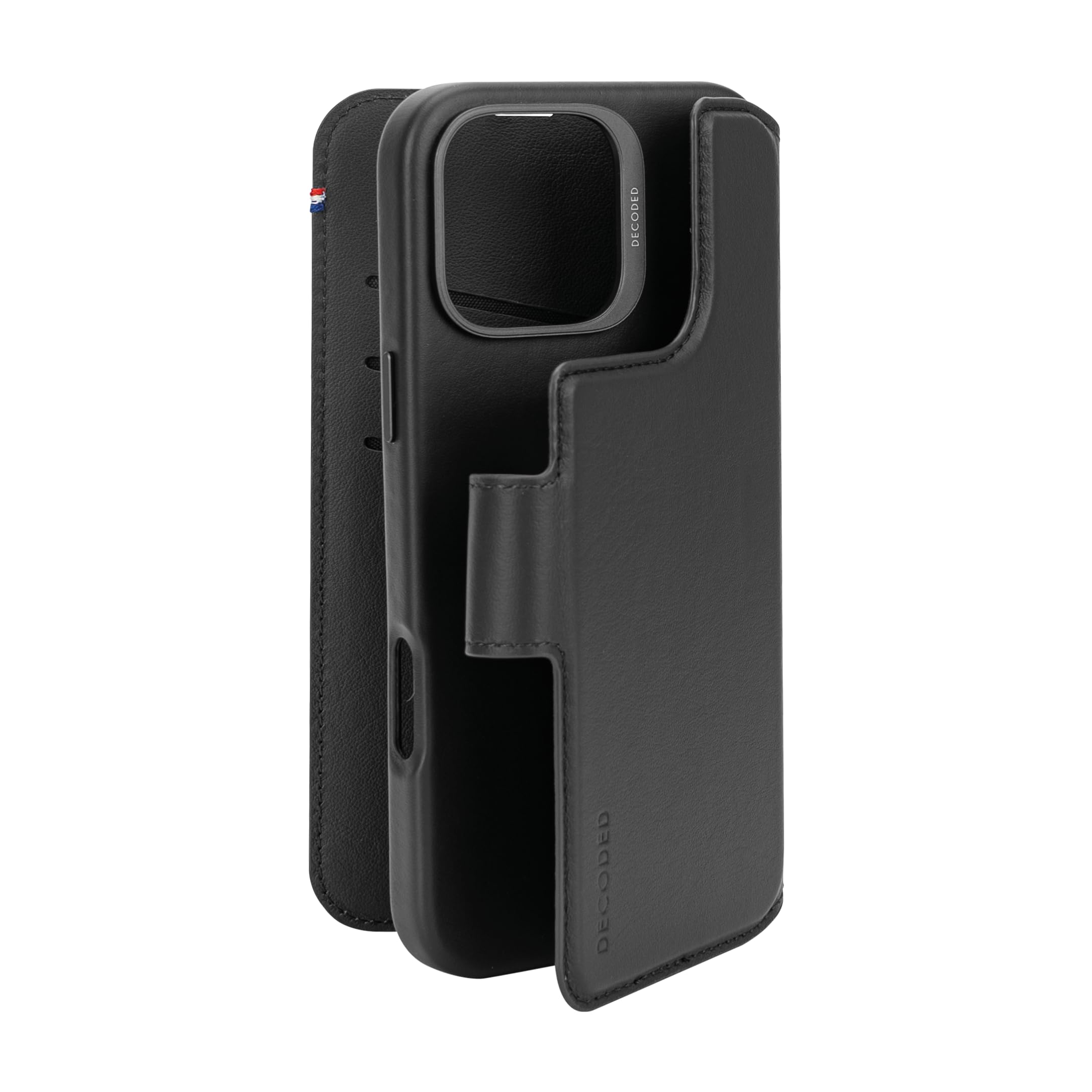 Custodia in pelle a portafoglio staccabile per iPhone 16 Pro