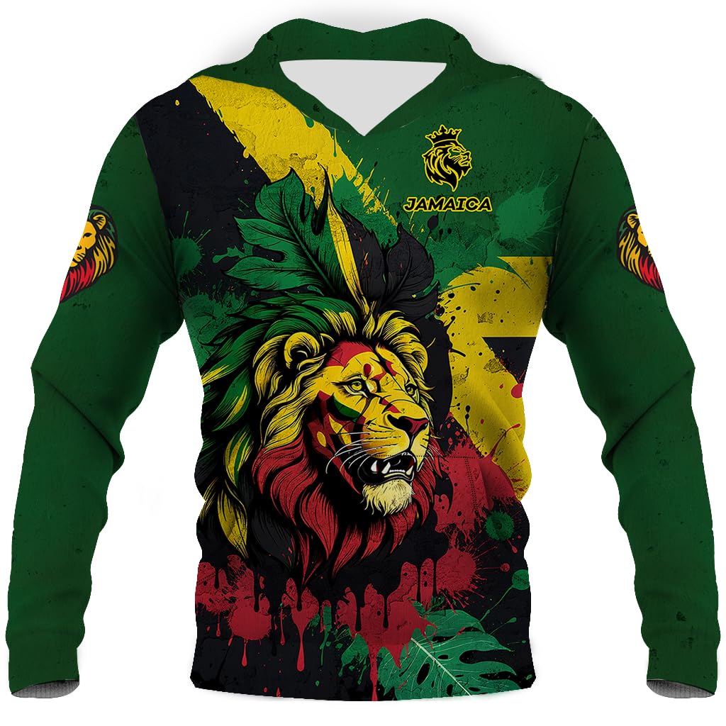 BJU National Flag Hoodie Drawstring Pullover Graphic 3D Printed Long Sleeve Sweatshirt Unisex