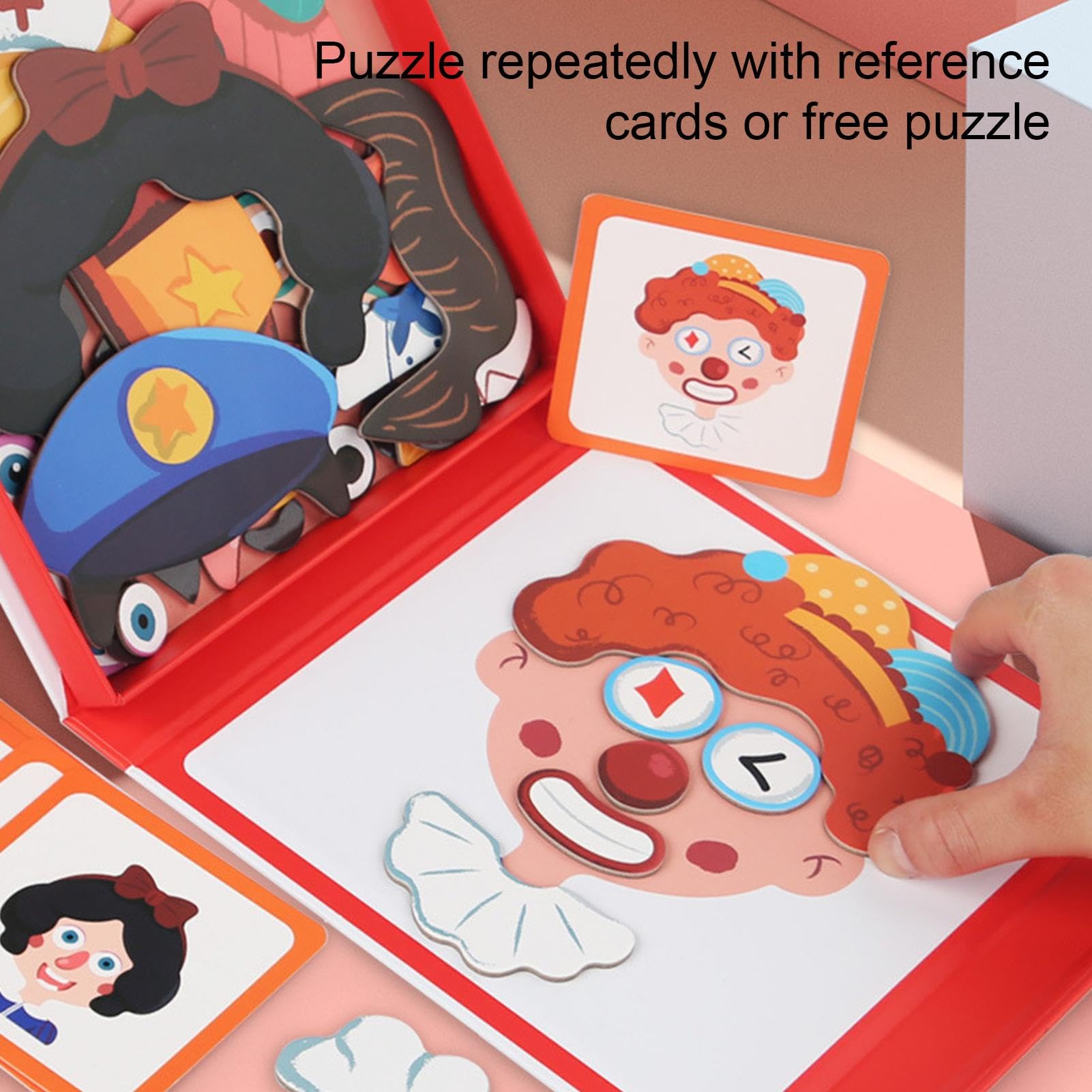 Magnetpuzzlespielzeug, Magnetpuzzle,Hölzerne magnetische Puzzle -Reise -Reisempfänger -Aufkleber | Pädagogisches Lernspiel Matching Puzzle Board für Weihnachten, Ostern