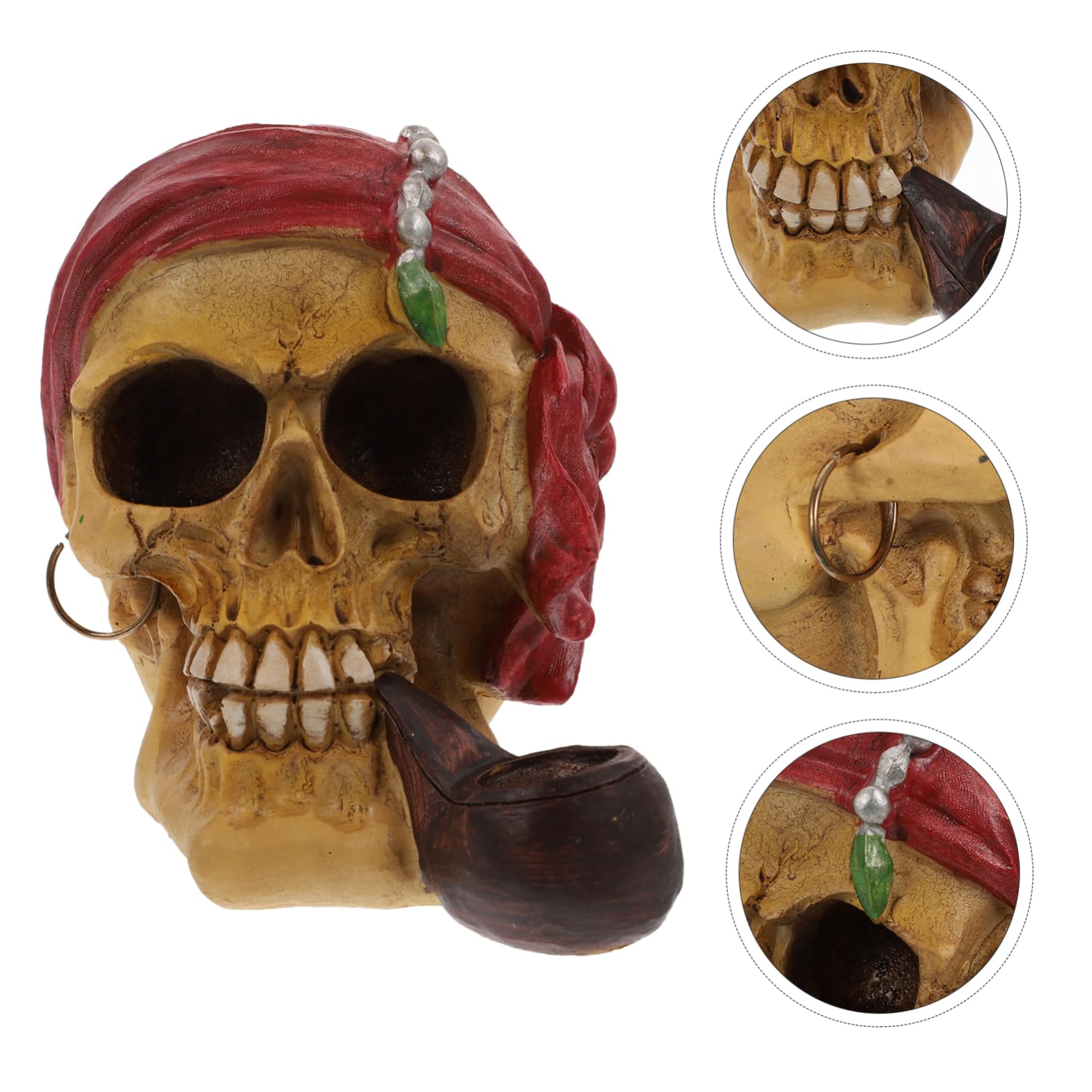 Cabilock 2 Pezzi Decorazione Teschio Decorazioni Scheletro Pirata Halloween Decorazione Per La Casa Per Feste Creativa Teschio Per La Casa Artigianato