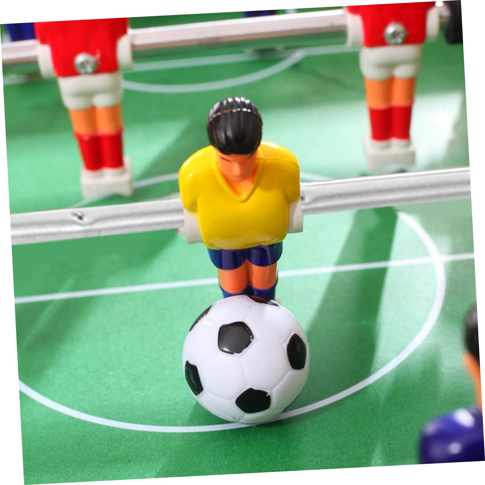 2 pezzi Aste in Metallo per Calcio Balilla Tavolo Manici Resistenti da Ricambio per Biliardino Casalingo e Professionale