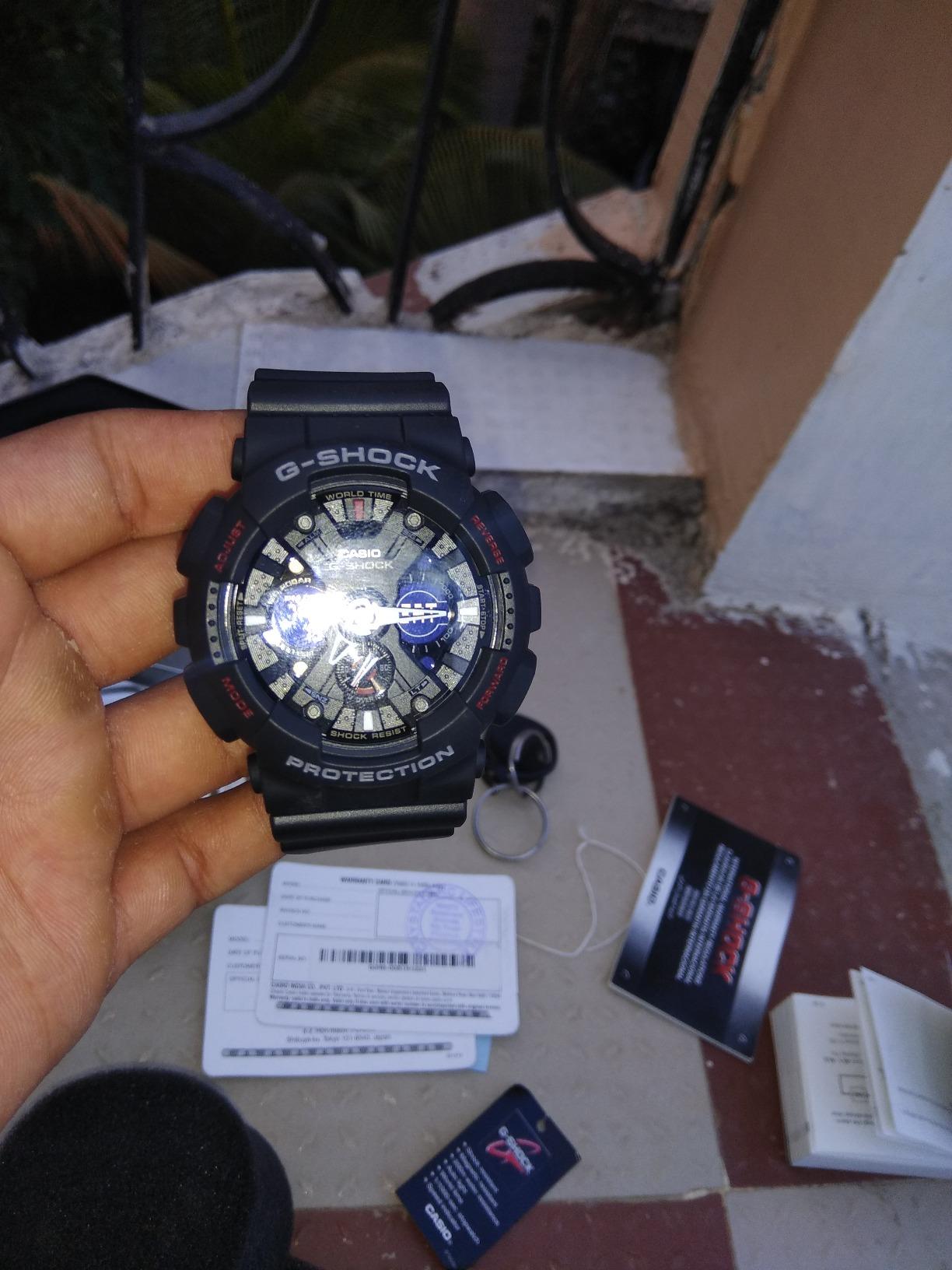 Casio G-Shock Analog-Digital Black Dial Men's Watch-GA-120-1ADR (G346 ...
