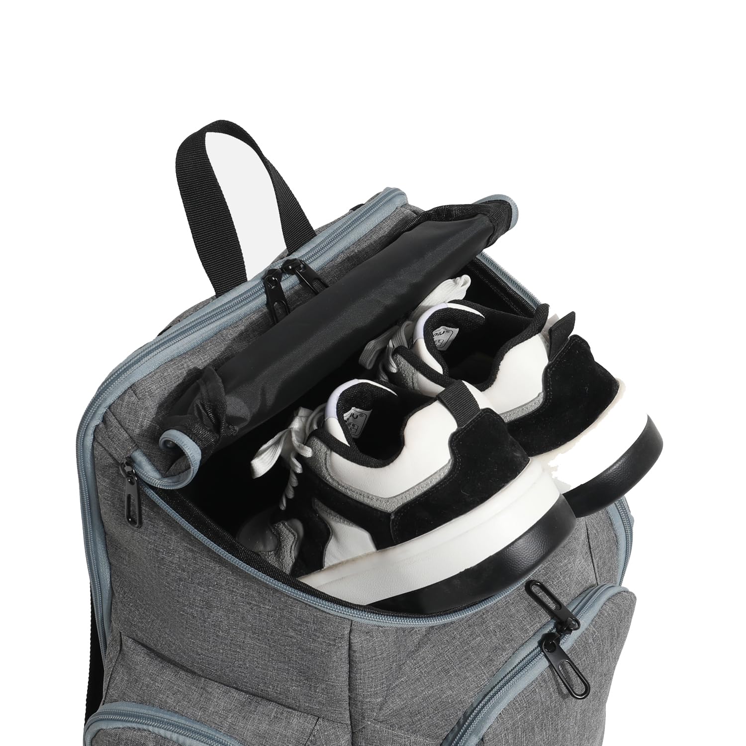 Sac à dos de bowling pour boule simple avec sac à chaussures jusqu'à 45,7 cm, sac de bowling avec support de balle rembourré pour accessoires