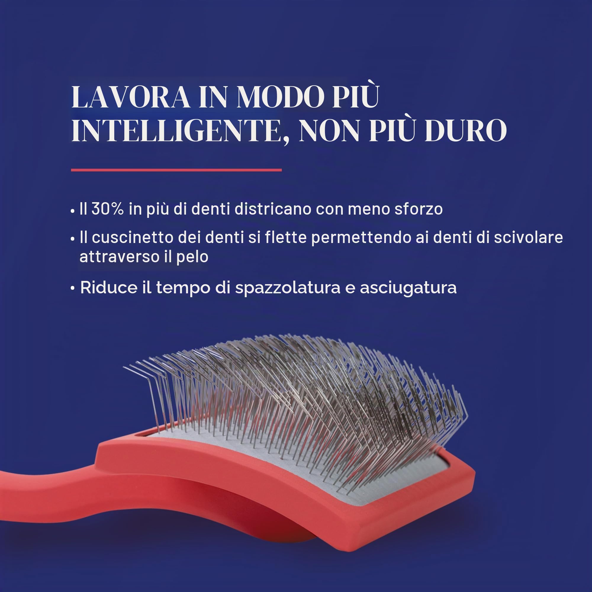 Chris Christensen Baby G - Spazzola per cani da toeletta, per lo sposo come un professionista, stile districante, consente di risparmiare tempo di energia, corallo, piccola