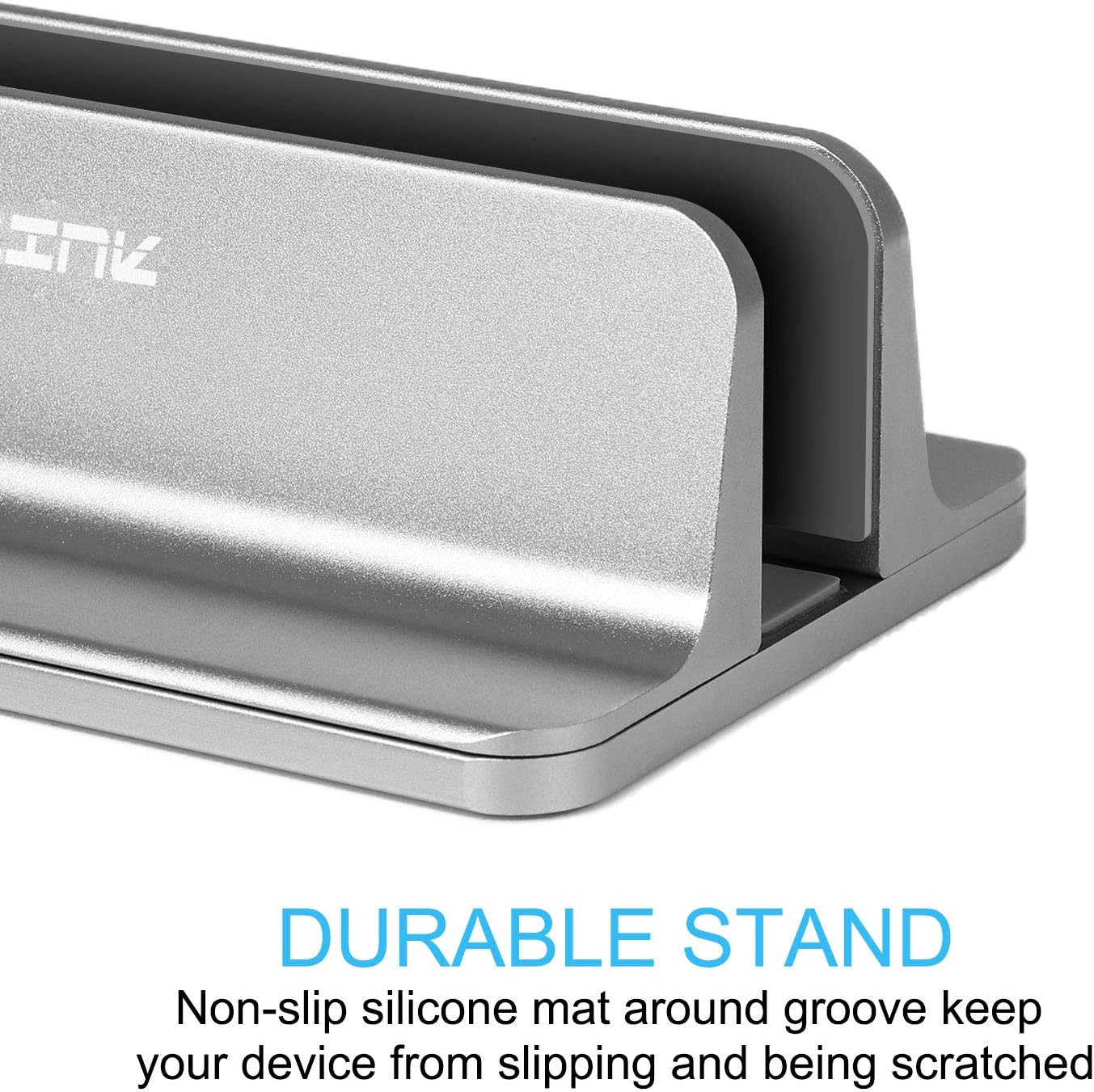 🔥 JARLINK Vertical Laptop Stand, Adjustable Laptop Holder Desktop Stand with Adjustable Dock Size (up to 17.3 inches) Compatible with All MacBook/Surface/Dell/Gaming Laptops (Gray)