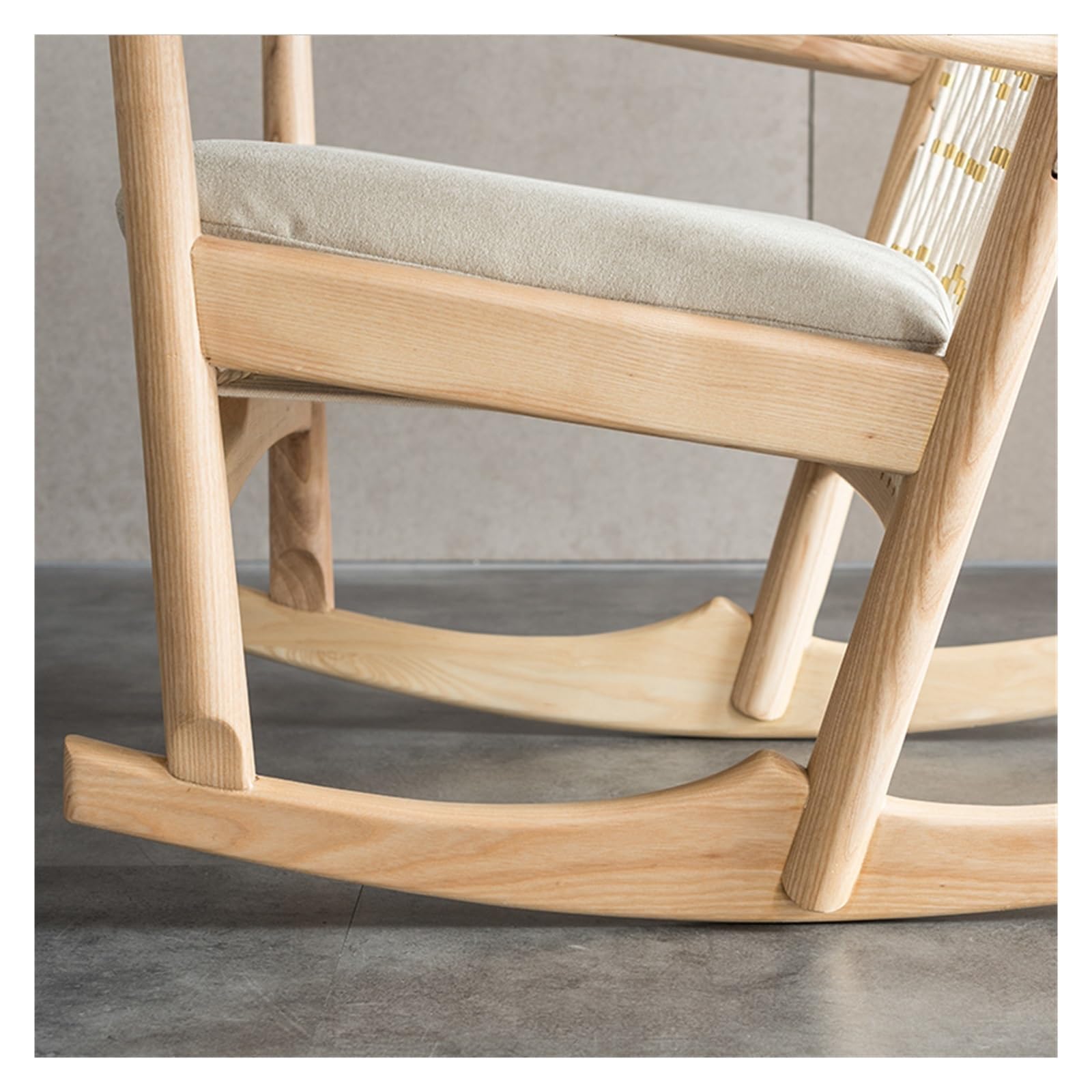 Sedia in vimini e rattan, Sedia a dondolo in legno - Nap Chaise Lounge e poltrona for divano singolo - Sedia in rattan - Sedia for il tempo libero for soggiorno o esterno , Mobili da giardino e patio(