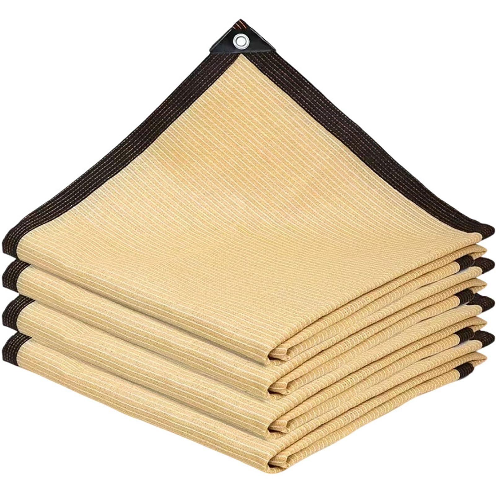 Malla sombreadora jardín transpirable color beige con protector solar