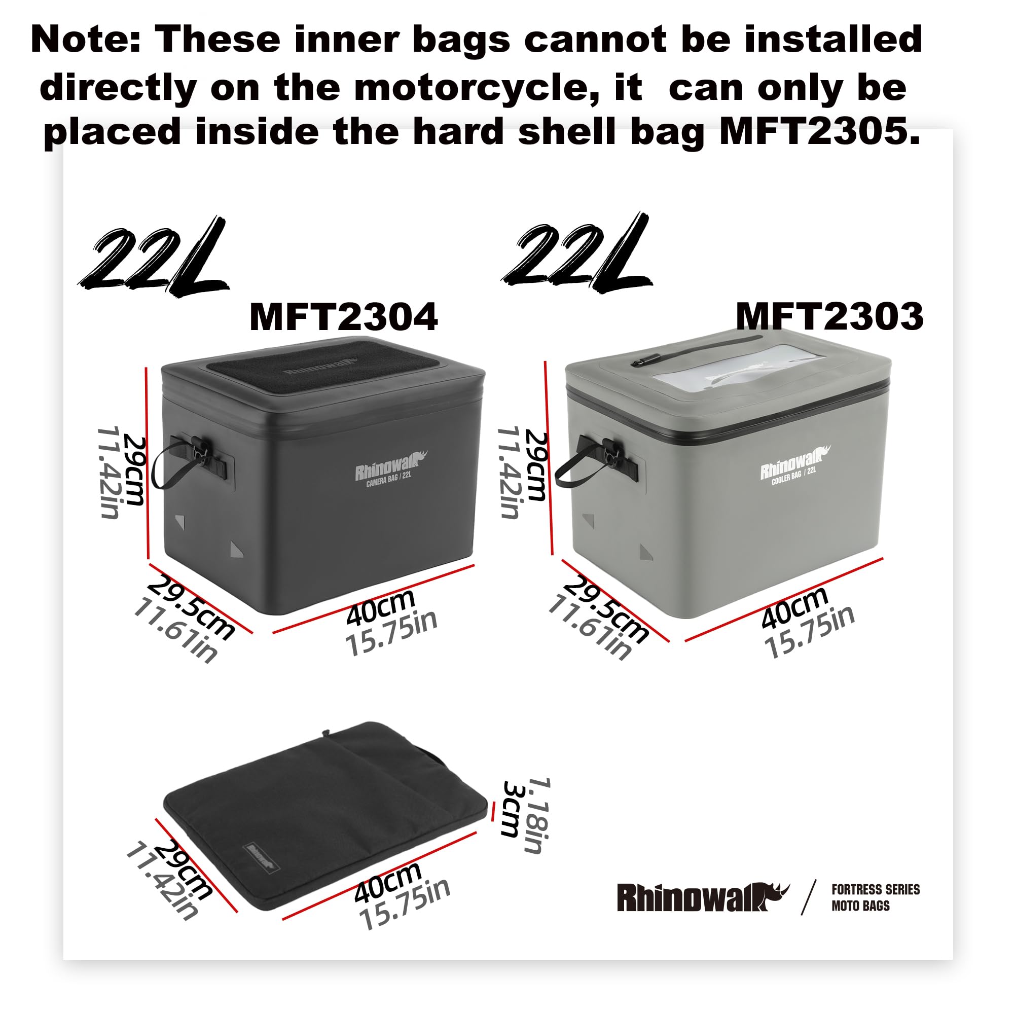 Rhinowalk Bolsa Isolada Impermeável para Cooler de 22L – Forro