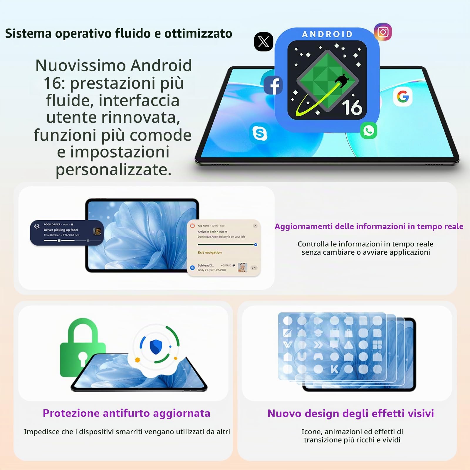TECLAST P50T Android 16 Tablet 11 Pollici Gemini AI, 90Hz Display, T7250 2GHz Octa Core Gaming Tablets, 16GB RAM+128GB ROM(5TB TF), 8000mAh, Widevine L1, 5G WiFi 6, GPS/13MP/OTG, 2026 Tablet Con Penna