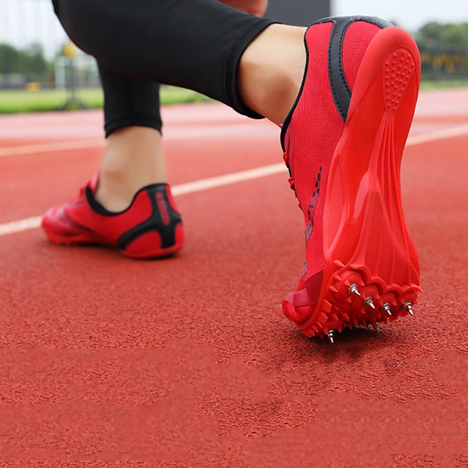 Zapatillas de Atletismo Unisex con 8 Clavos: Zapatillas Profesionales Transpirables para Correr, Saltar y Sprint para Hombres y Mujeres, para Deportes Profesionales y de Velocidad