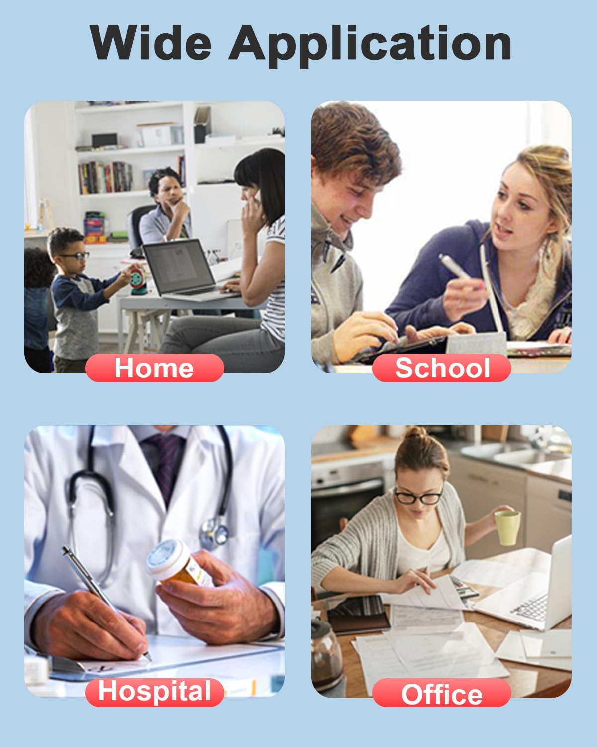 F173700 Black High-Yield Toner Cartridge 2-Pack Replacement for Canon F173700 Toner Cartridge for F173700 Printer