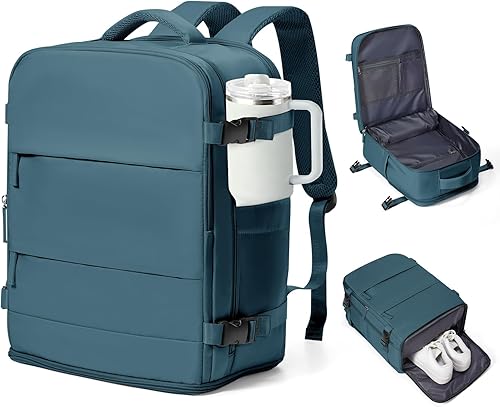 Miniatura 369 de coowoz - Mochila de viaje grande para mujeres y hombres, morral impermeable para exteriores, deportes y senderismo, Azul eléctrico, Mochilas de viaje
