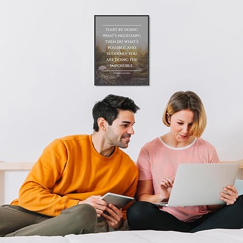 Miniatura 2 de Start By Doing - Inspirational Wall Decor, Motivational Natural Wall Art Is A Great Quotes Photo Print For Living Room Decor, Office Decor, Library,