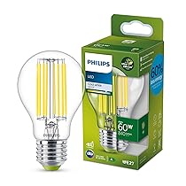 Philips LED Lampadina Goccia a Filamento 60W E27, Luce Bianca Fredda